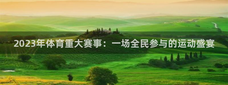 极速体育视频在线直播：2023年体育重大赛事：一场全民参与的运动盛宴